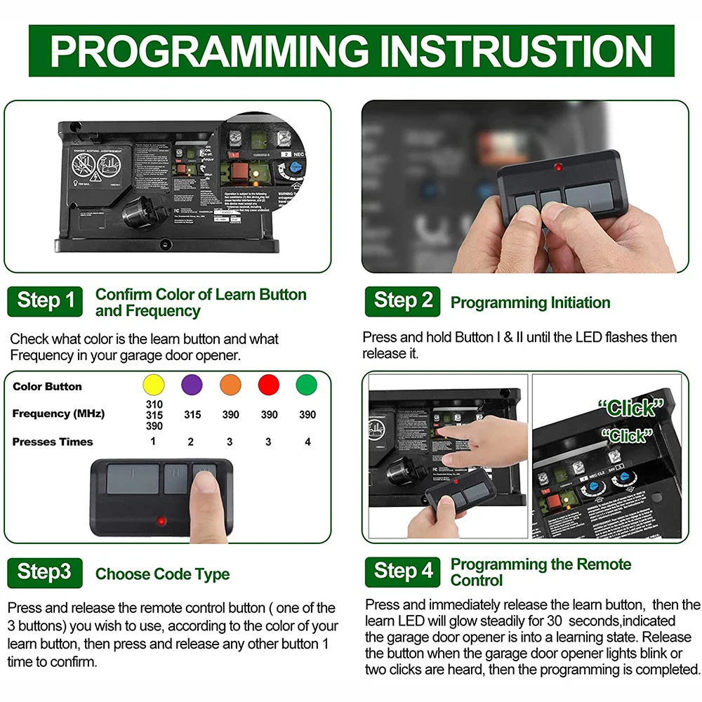 Dual LiftMaster 893LM Garage Remote Pack