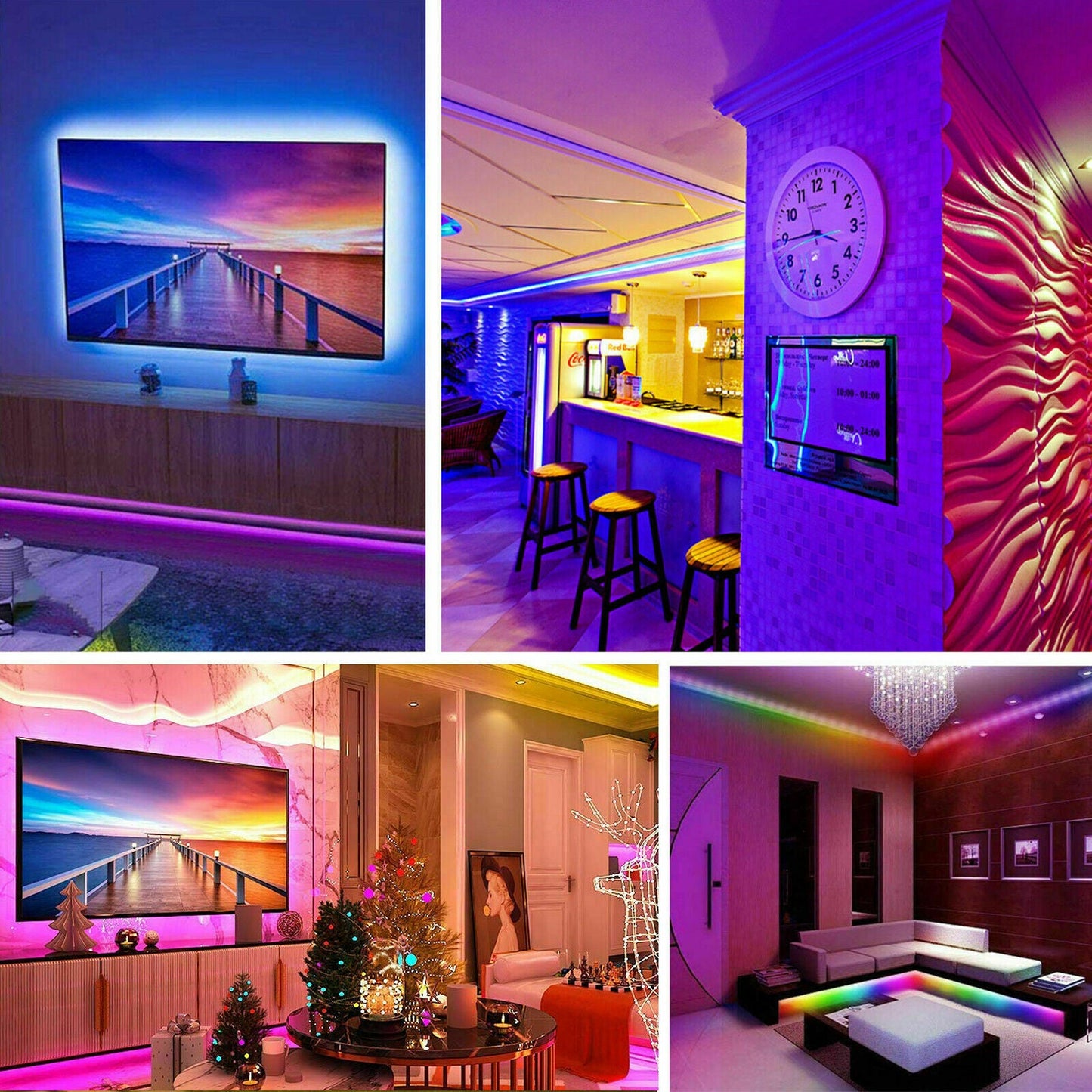 32FT Rainbow LED Strip with Remote