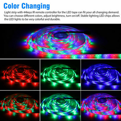 32FT Rainbow LED Strip with Remote