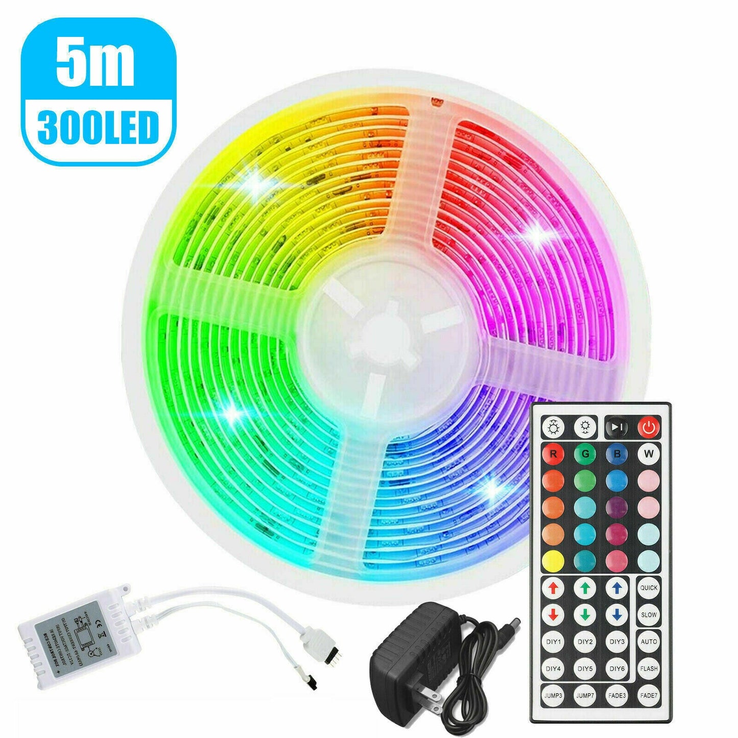 32FT Rainbow LED Strip with Remote
