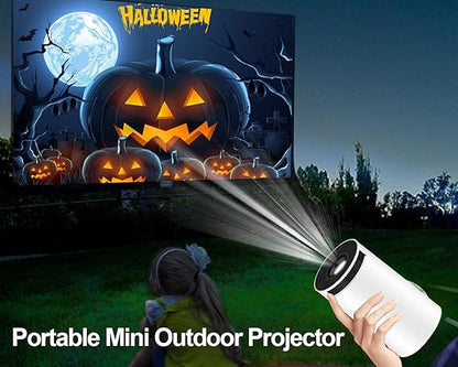 4K Mini Portable Projector with WiFi6 & BT 5.0